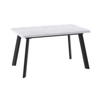 Cтол Leon Lux Radial-180 раздвижной (Серый сланец/черный) 180(240)х95