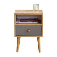 Тумба прикроватная Komo-1 (380х306х520 мм, ЛДСП Дуб Вотан/Серый 16 мм, ножки береза) Тумба прикроватная Komo-1 (380х306х520 мм, ЛДСП Дуб Вотан/Серый 16 мм, ножки береза)