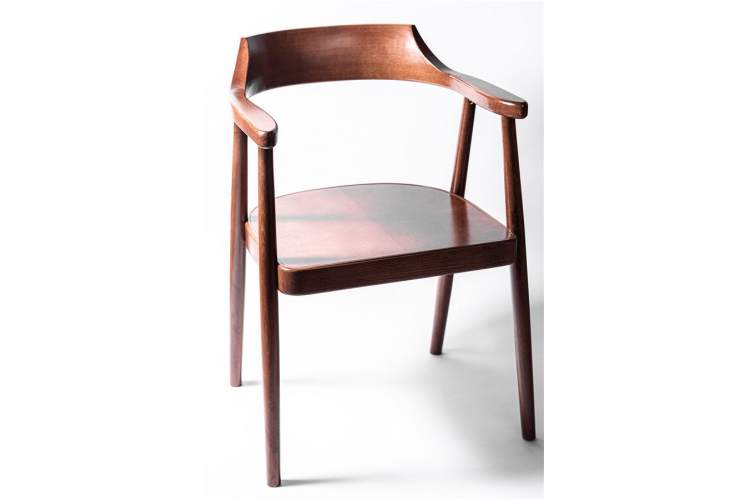 Полукресло венское Mercurius (светлый орех) жесткое сиденье