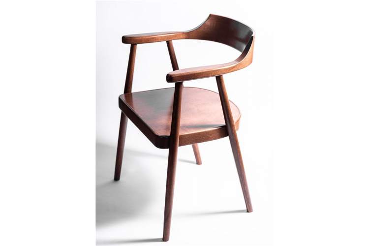 Полукресло венское Mercurius (светлый орех) жесткое сиденье-1