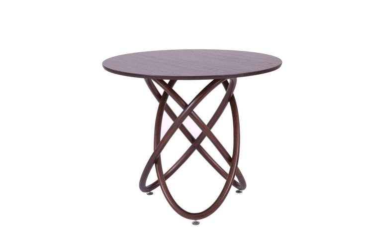 Стол не раскладной Линц 90 Red Black(Тёмный тон)-1