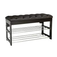 Банкетка  Грейс  (Венге/Дунди 108, каретная стяжка) Вис