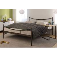 Кровать двуспальная  Luna  (140х200/металлическое основание) Черный Кровать двуспальная  Luna  (140х200/металлическое основание) Черный