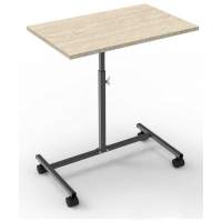 Подкатной стол СЛКС-7 (каркас черный/ясень шимо светлый)