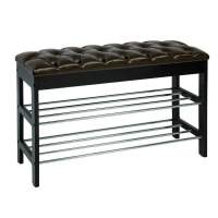 Банкетка  Грейс  (Венге, к/з орегон / каретная стяжка) Вис в гостиную