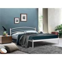 Кровать двуспальная ЭКО+ (180х200/металлическое основание) Белый Кровать двуспальная ЭКО+ (180х200/металлическое основание) Белый