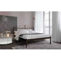 Кровать двуспальная  Розана  (180х200/металлическое основание/Коричневый бархат) Кровать двуспальная  Розана  (180х200/металлическое основание/Коричневый бархат)