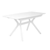 Стол Пекин (1400*820+400/цвет столешницы Белый/цвет ножек Белый)