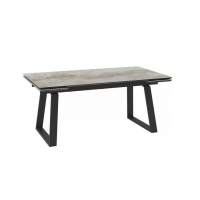 Cтол с керамическим покрытием Chelsy-180 (180+45+45)х98 / Stone gold premium cer/Черный)