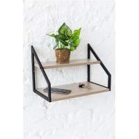 Стеллаж Ангули 250х450 настенный-настольный (ясень шимо светлый)