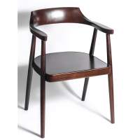 Полукресло венское Mercurius (темный орех) жесткое сиденье