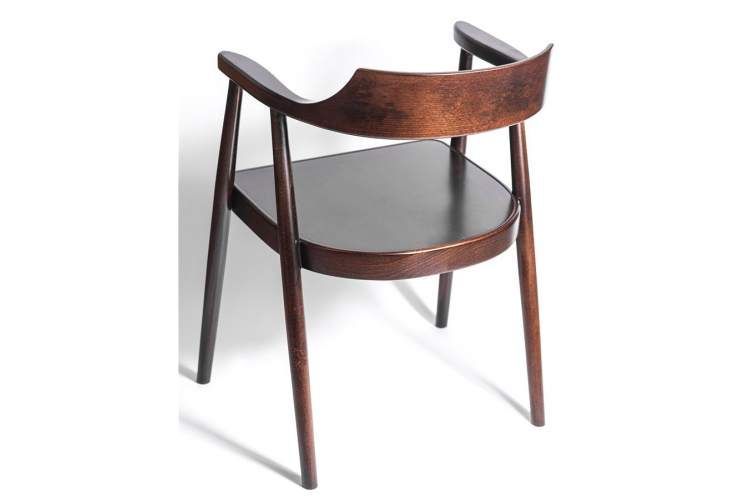 Полукресло венское Mercurius (темный орех) жесткое сиденье-1