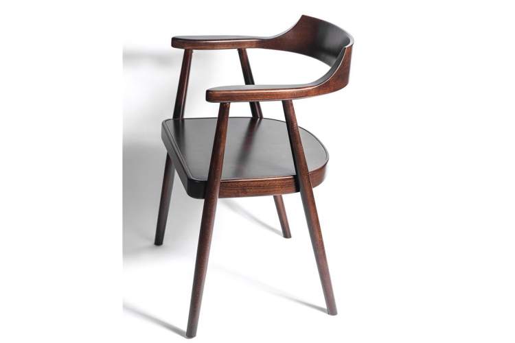 Полукресло венское Mercurius (темный орех) жесткое сиденье-2