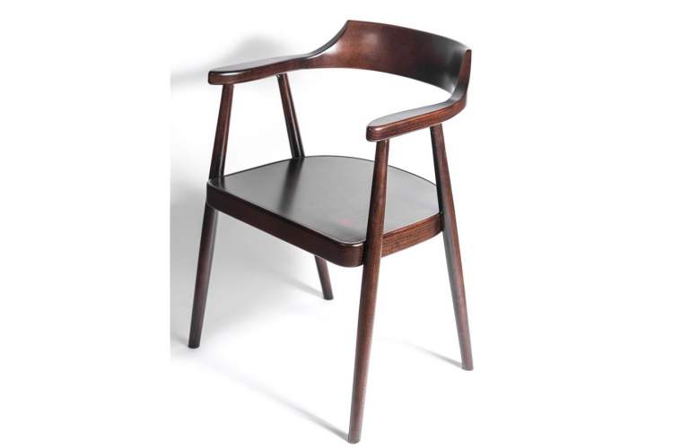 Полукресло венское Mercurius (темный орех) жесткое сиденье-5