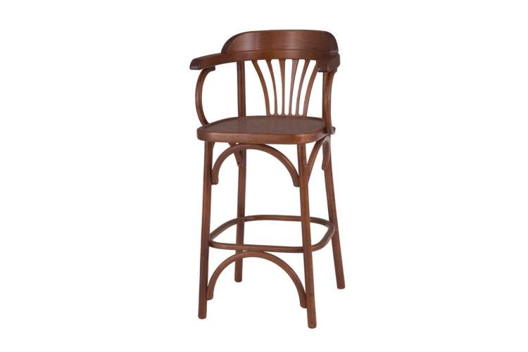 Стул барный 650 Венский твердый (средний тон)-1