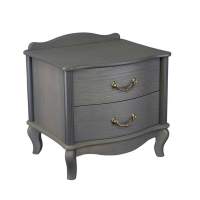 Прикроватная тумбочка Джульетта 2 ящика (Серый ясень) Ls в гостиную