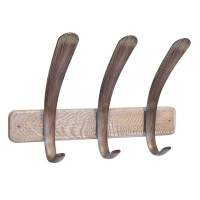 Вешалка настенная SHT-WH-21 (дерево-пластик/атланта брашированный)