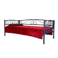 Кушетка Оптима Люкс (90х200/металлическое основание) Синий бархат Кушетка Оптима Люкс (90х200/металлическое основание) Синий бархат