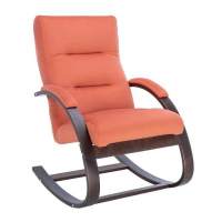 Кресло-качалка Милано (Орех текстура/ткань V 39) в гостиную