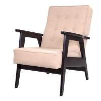 Кресло РЕТРО (венге / RS 03 - бежевый) в гостиную