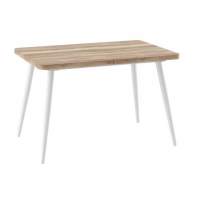 БОРГ RADIAL-120(160)х80стол раздвижной, Дуб каньон/Белый