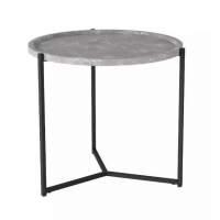Стол журнальный Бруно (Серый мрамор) в гостиную
