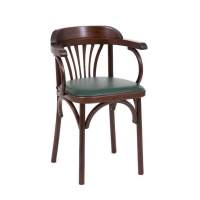 Стул Венский мягкий (темный тон, экокожа зеленая) Стул Венский мягкий (темный тон, экокожа зеленая)