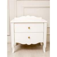 Тумбочка "Версаль" 2 ящика (белый) в гостиную
