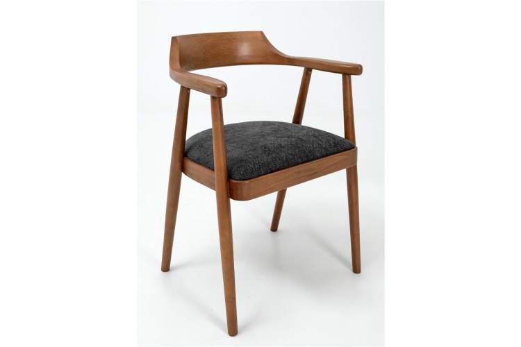 Полукресло венское Mercurius (светлый орех/ткань Графит)