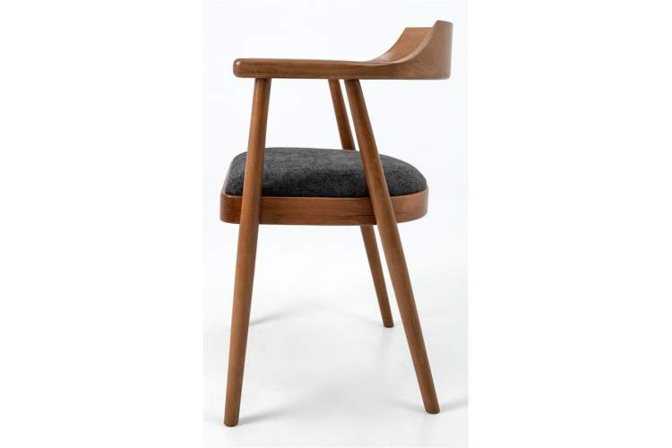 Полукресло венское Mercurius (светлый орех/ткань Графит)-2