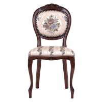 Стул С16 (тон 317 т. коричневый+патина чёрная/ткань никита светлая/полоса (Ц)