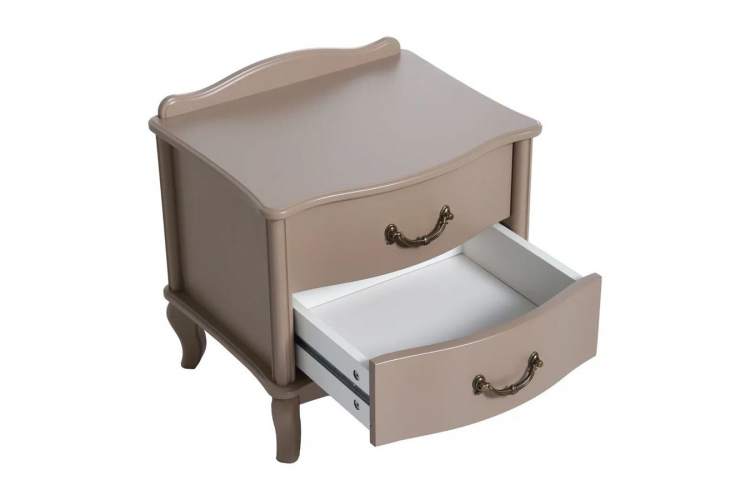 Тумбочка прикроватная "Джульетта" 2 ящ. (Мокко) Вис-2