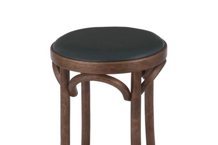 Табурет барный 650 Венский мягкий (средний тон, экокожа Зеленая)-2