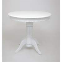 Стол "Милорд" (90 х120 + юбка) Белый