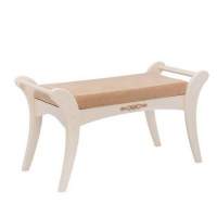 Банкетка  Стефани  (дуб шампань, ткань Крем) Вис в гостиную