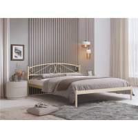 Кровать двуспальная Флоренция 180х200 (металлическое основание/Бежевый) Кровать двуспальная Флоренция 180х200 (металлическое основание/Бежевый)