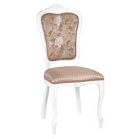 Стул Виконт (тон 304 белый/ткань камелия 01/ромб)