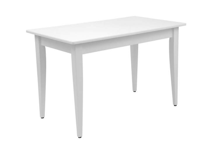 Стол Квадро (1200*700+300/цвет столешницы Белый/цвет ножек Белый)