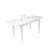 Стол Квадро (1200*700+300/цвет столешницы Белый/цвет ножек Белый)