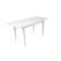 Стол Квадро (1200*700+300/цвет столешницы Белый/цвет ножек Белый)