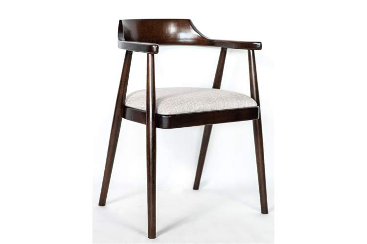 Полукресло венское Mercurius (темный орех орех/ткань Тесла 01)