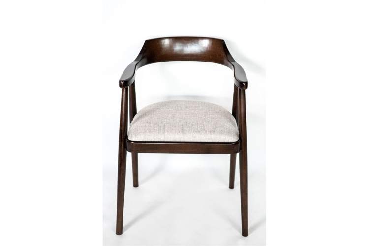 Полукресло венское Mercurius (темный орех орех/ткань Тесла 01)-1