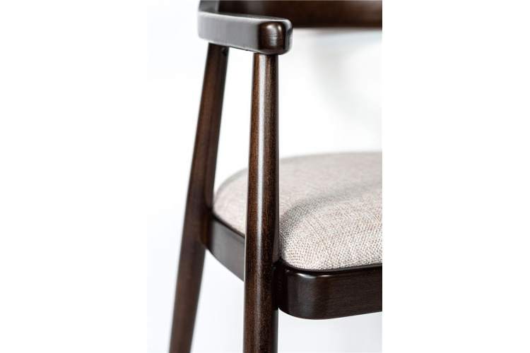 Полукресло венское Mercurius (темный орех орех/ткань Тесла 01)-3