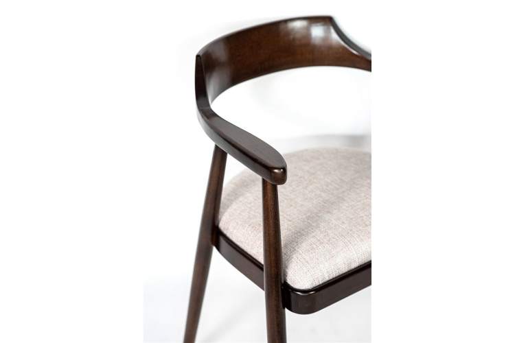 Полукресло венское Mercurius (темный орех орех/ткань Тесла 01)-4