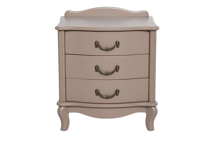 Тумбочка прикроватная "Джульетта" 3 ящ. (Мокко) Вис