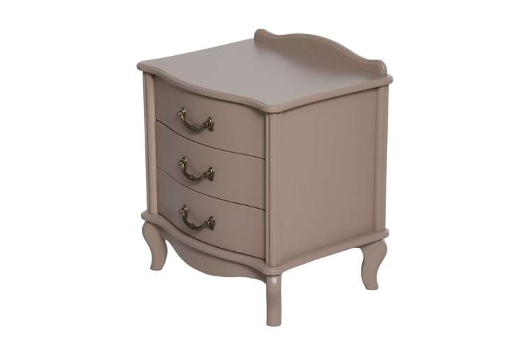 Тумбочка прикроватная "Джульетта" 3 ящ. (Мокко) Вис-3