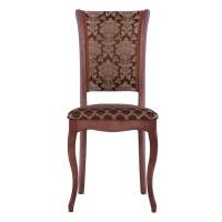 Стул С6 стул (тон 317 т. коричневый/ткань андрис шоколад комби)