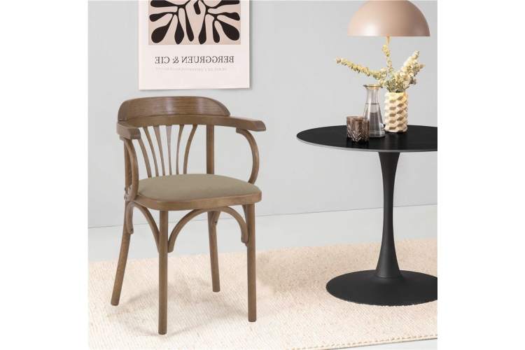 Стул Венский мягкий (дуб медовый, ткань М08)