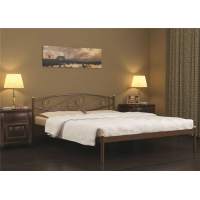 Кровать двуспальная Волна (140х200/металлическое основание) Коричневый бархат Кровать двуспальная Волна (140х200/металлическое основание) Коричневый бархат