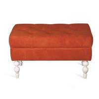 Банкетка Виктория (эмаль белая / G08 - морковный)